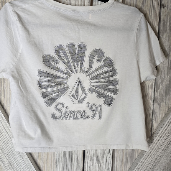 White Women's Short Sleeve Graphic Tee - Picture 3 of 4